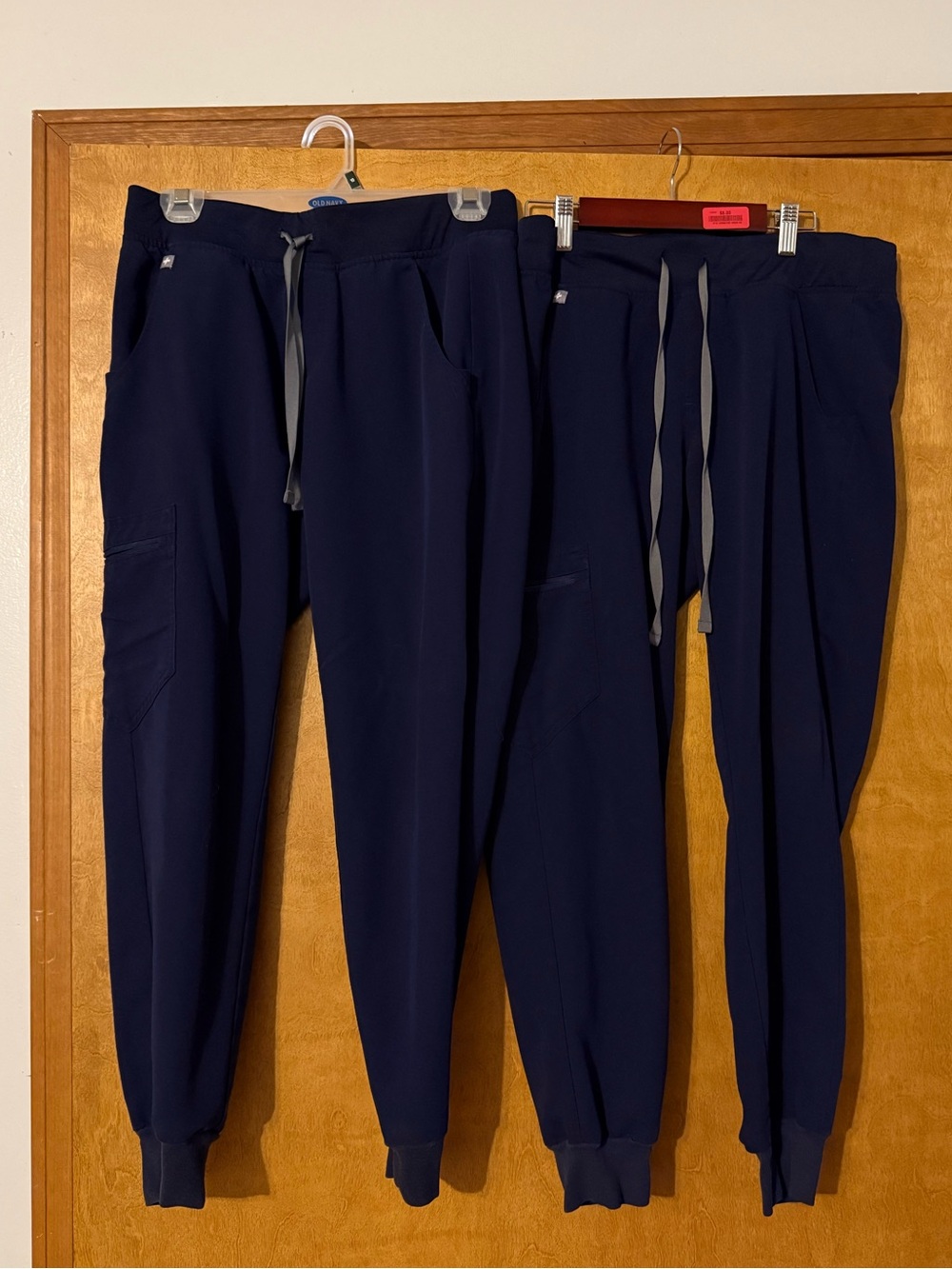 Set of 2 Figs Zamora jogger scrub pants navy blue small petite